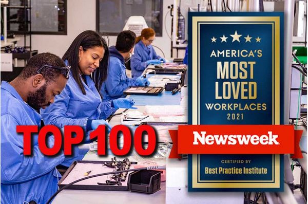 Newsweek Names Vuzix to Top 100 Most Loved Workplaces 2021 List